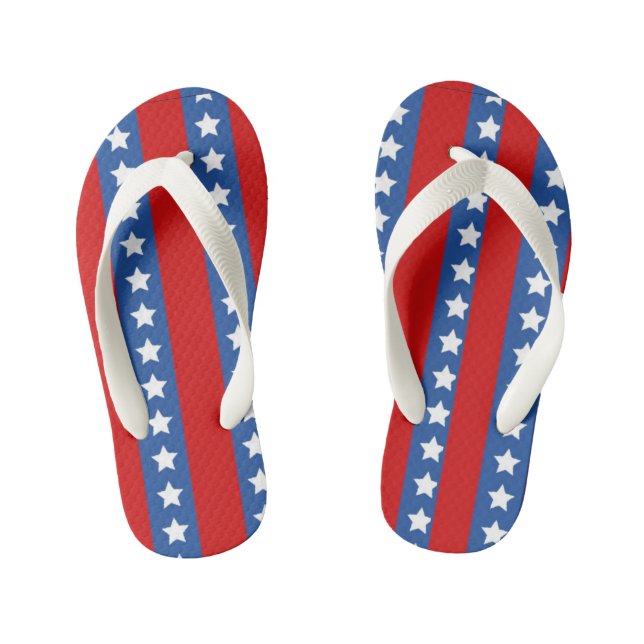 US Flagge Design Kinderbadesandalen (Fußbett)