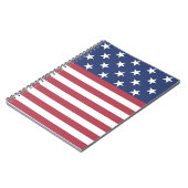 US Flagge-Design-Notebook Notizblock (Linke Seite)