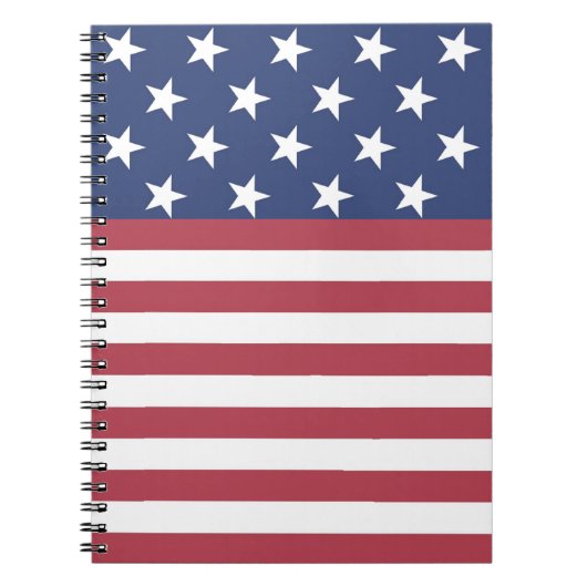 US Flagge-Design-Notebook Notizblock (Vorderseite)