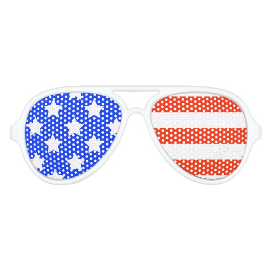 US Flagge Design Party Brillen (Vorderseite)