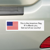 US-Flagge, diese ist die amerikanische Flagge. Autoaufkleber (Auf Auto)