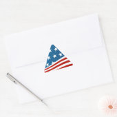 US Flagge Dreieckiger Aufkleber (Umschlag)