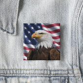 US Flagge Eagle Button