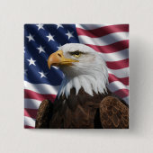 US Flagge Eagle Button (Vorderseite)
