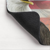 US-Flagge Eagle Fiery Sunrise Mousepad (Ecke)