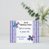 US Flagge Einladung zum Geburtstag (Stehend Vorderseite)