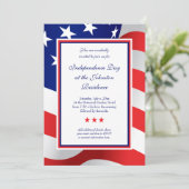 US Flagge - Einladungen zu amerikanischen Flaggen (Stehend Vorderseite)