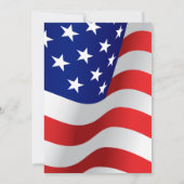 US Flagge - Einladungen zu amerikanischen Flaggen (Rückseite)