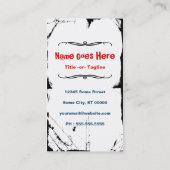 US Flagge-Eiscreme-Kegel Visitenkarte (Rückseite)