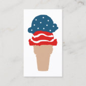 US Flagge Eiscreme-Loyalkarte Treuekarte (Vorderseite)
