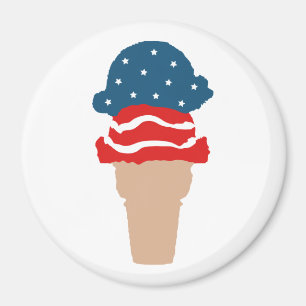 US Flagge Eiscreme Magnet