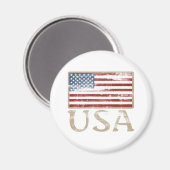 US-Flagge erschüttert Magnet (Vorderseite/Rückseite)