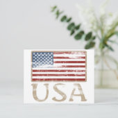 US-Flagge erschüttert Postkarte (Stehend Vorderseite)