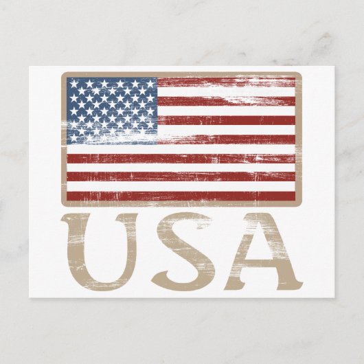 US-Flagge erschüttert Postkarte (Vorderseite)