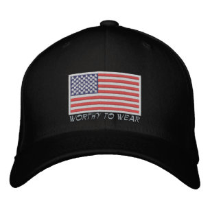 US-Flagge - es lohnt sich zu tragen Bestickte Baseballkappe