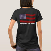 US-Flagge - es lohnt sich zu tragen T-Shirt (Rückseite)