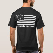 US-Flagge - es lohnt sich zu tragen T-Shirt (Rückseite)