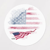 US-Flagge Etiketten (Design 1)