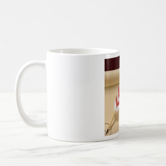 US Flagge Feather Kaffeetasse (Links)