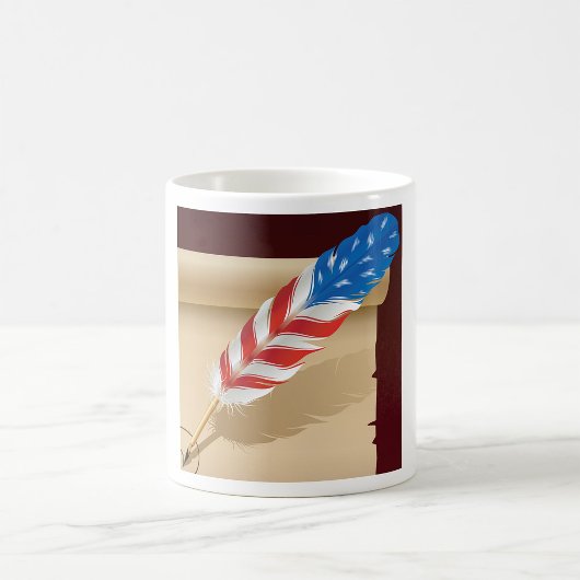 US Flagge Feather Kaffeetasse
