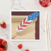 US Flagge Feather Serviette (Beispiel)