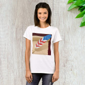 US Flagge Feather T-Shirt