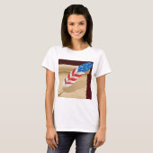 US Flagge Feather T-Shirt (Vorne ganz)