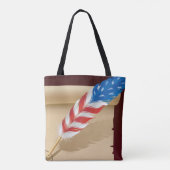 US Flagge Feather Tasche (Rückseite)