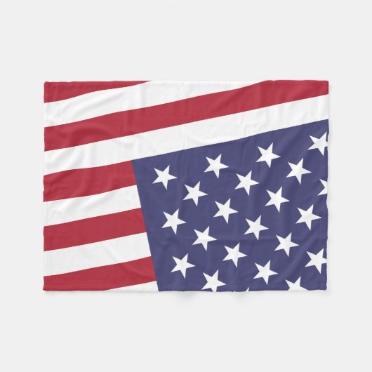 US-Flagge - feiern Sie Amerika - Fleecedecke (Vorderseite (Horizontal))