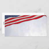 US-Flagge Feiertagskarte (Vorne/Hinten)