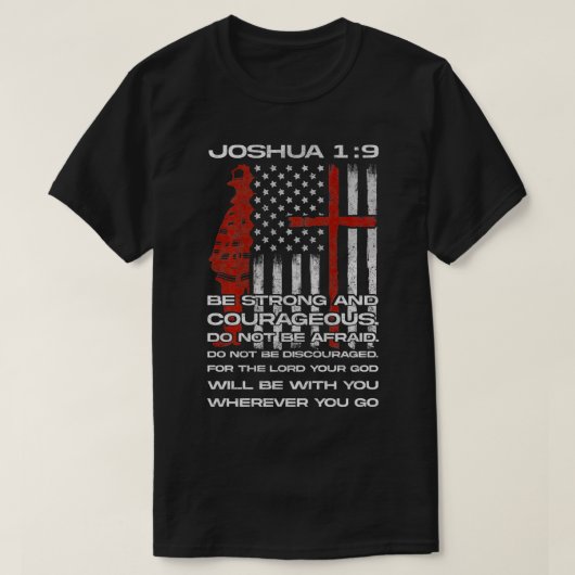 US-Flagge Feuerwehrmann Christliche Bibel Feuerbra T-Shirt (Design vorne)