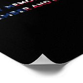 US-Flagge Flag 4. Juli Gedenktag Poster (Ecke)
