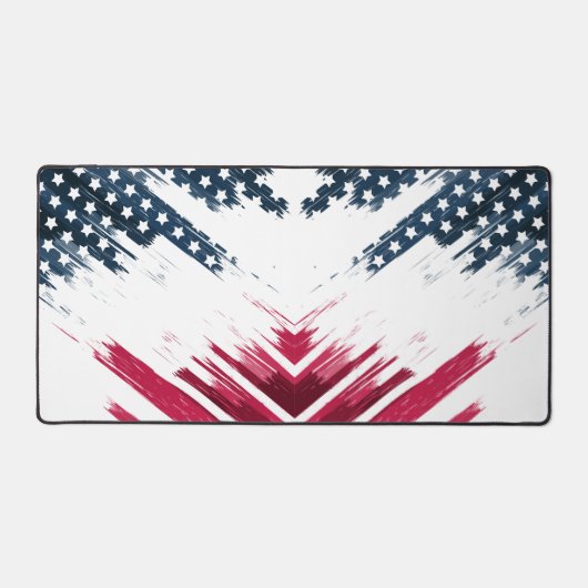 US Flagge Flag Abstrakt Schreibtischunterlage (Vorderseite)
