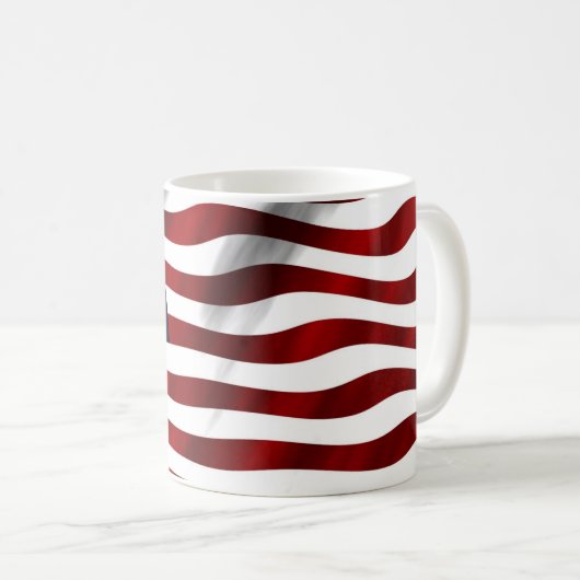 US FLAGGE FLAG KAFFEE TASSE (VorderseiteRechts)