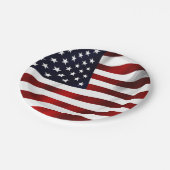 US FLAGGE FLAG PAPPTELLER (Schrägansicht)