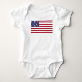 US-Flagge, Flagge der USA, amerikanische Flagge Baby Strampler