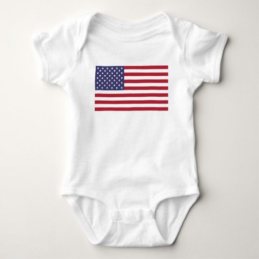 US-Flagge, Flagge der USA, amerikanische Flagge Baby Strampler (Vorderseite)