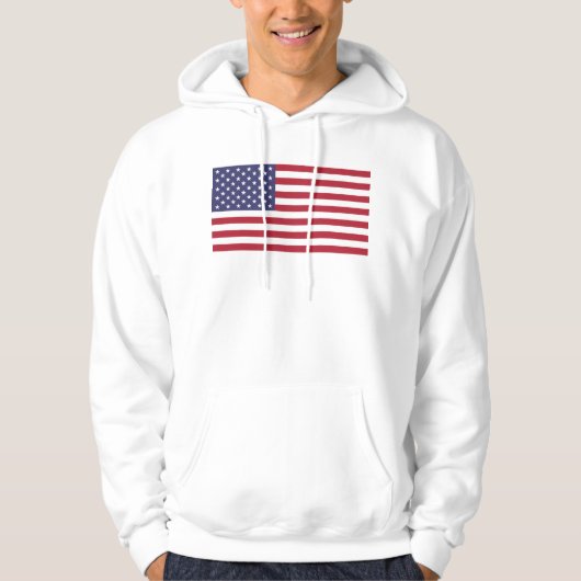 US-Flagge, Flagge der USA, amerikanische Flagge Hoodie (Vorderseite)