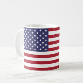 US-Flagge, Flagge der USA, amerikanische Flagge Kaffeetasse