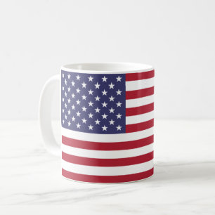US-Flagge, Flagge der USA, amerikanische Flagge Kaffeetasse