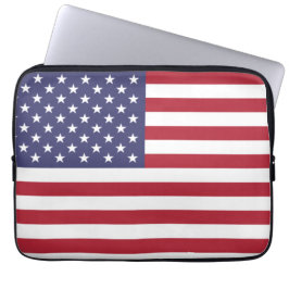 US-Flagge, Flagge der USA, amerikanische Flagge Laptopschutzhülle