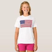 US-Flagge, Flagge der USA, amerikanische Flagge T-Shirt (Vorne ganz)