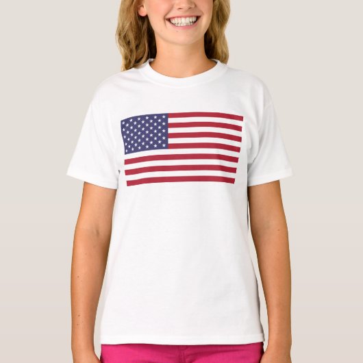 US-Flagge, Flagge der USA, amerikanische Flagge T-Shirt (Vorderseite)