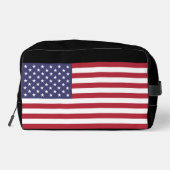 US-Flagge, Flagge der USA, amerikanische Flagge Waschbeutel (Rückseite)