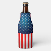 US-Flagge Flaschenkühler (Flaschenvorderseite)