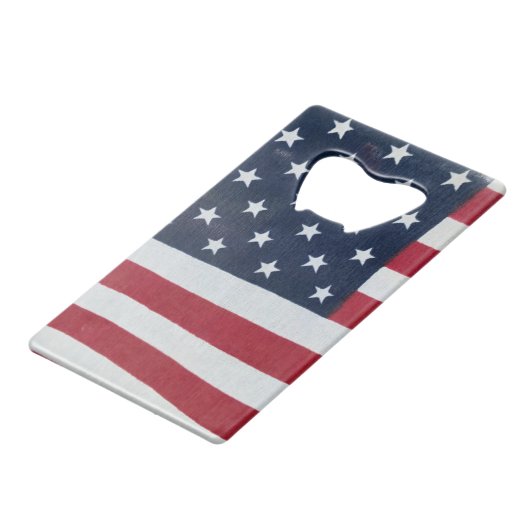 US Flagge Flaschenöffner (Vorderseite Schrägansicht)