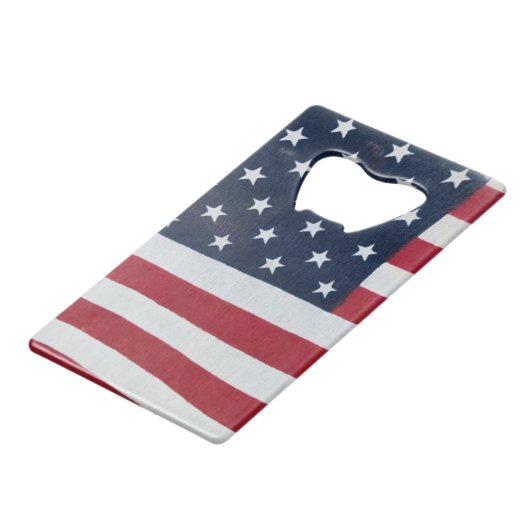 US Flagge Flaschenöffner (Rückseite Schrägansicht)