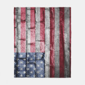 US-Flagge Fleecedecke (Vorderseite)