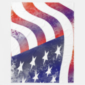 US-Flagge Fleecedecke (Vorderseite)