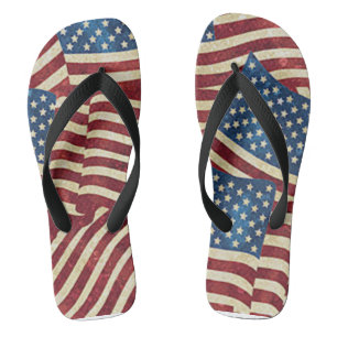 US Flagge Flip Flops Badesandalen